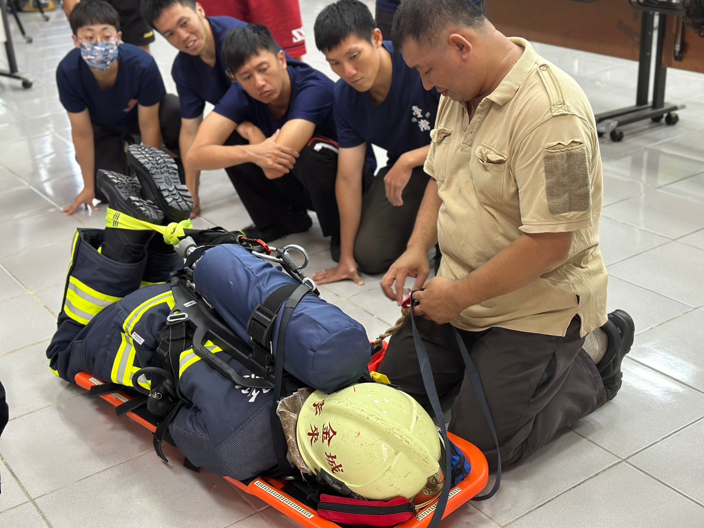 中央挹注器材經費，金門消防局持續精進火場救災訓練