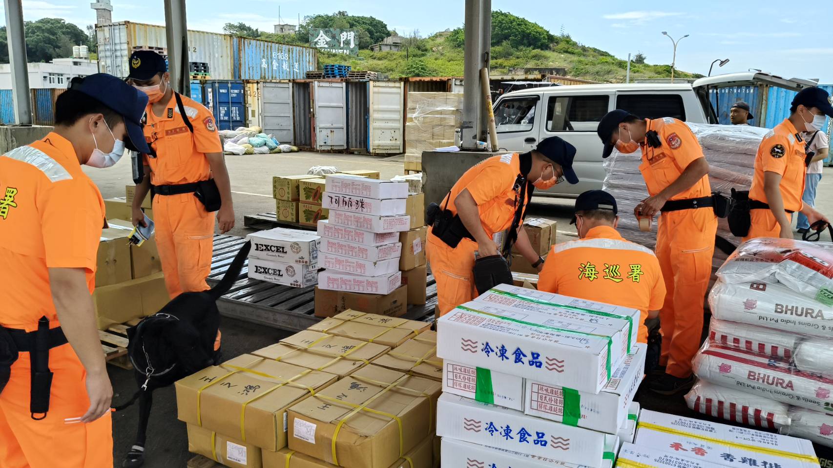 嚴防非洲豬瘟流入金門 海巡署長親赴督導 嚴防非洲豬瘟流入金門 海巡署長親赴督導