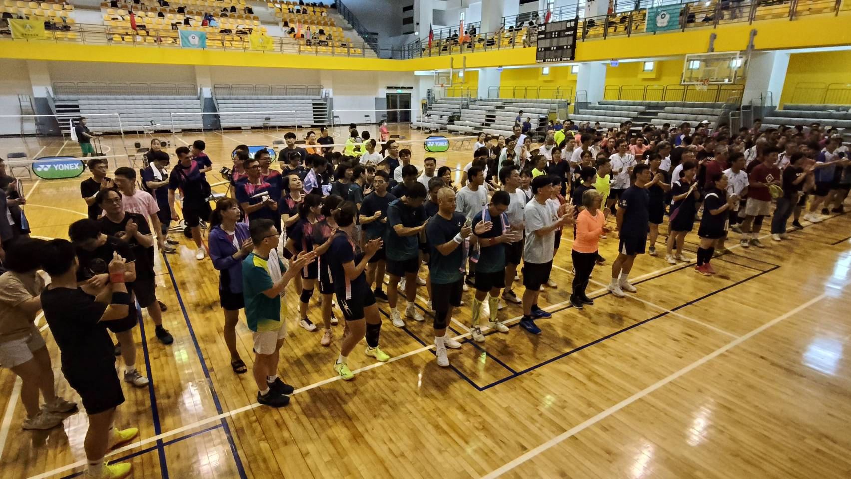 全國大專校院教職員羽球賽首次跨海金大 350人以球會友 全國大專校院教職員羽球賽首次跨海金大 350人以球會友