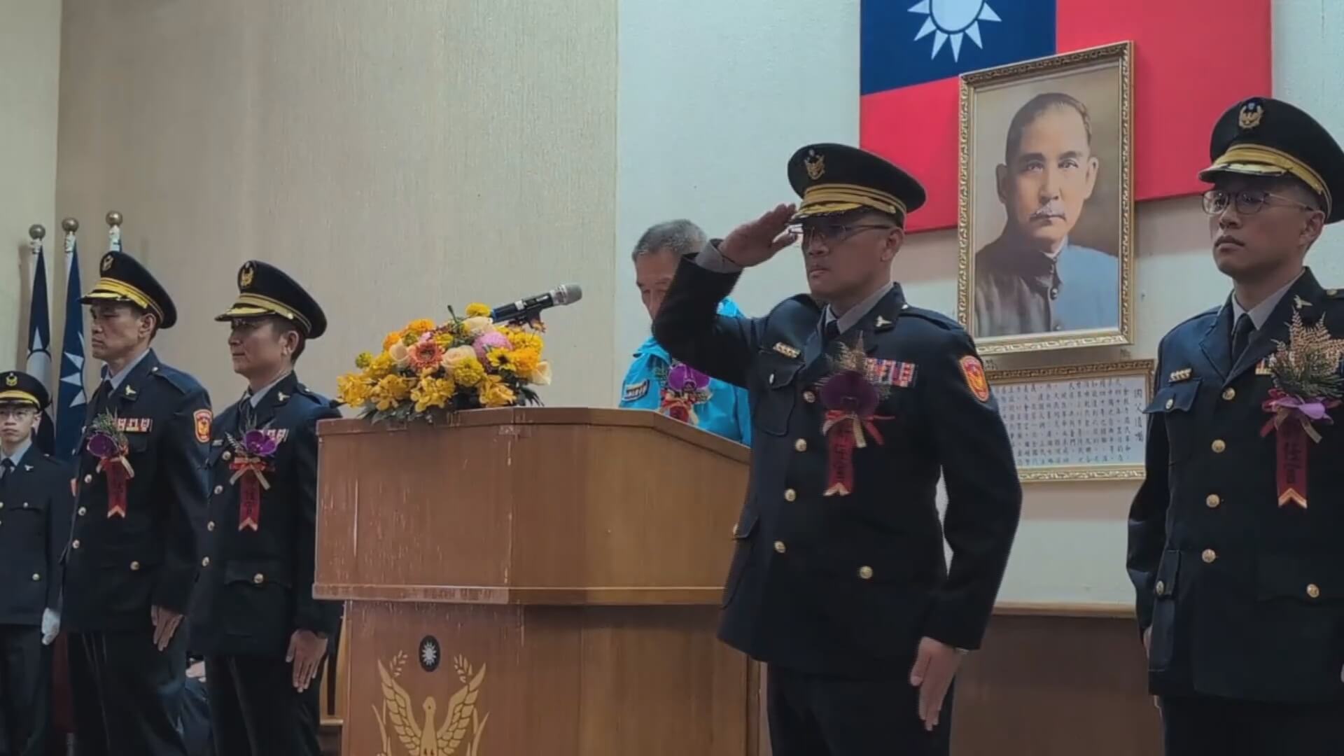 金門縣警察局舉行卸、新任分局長聯合交接典禮