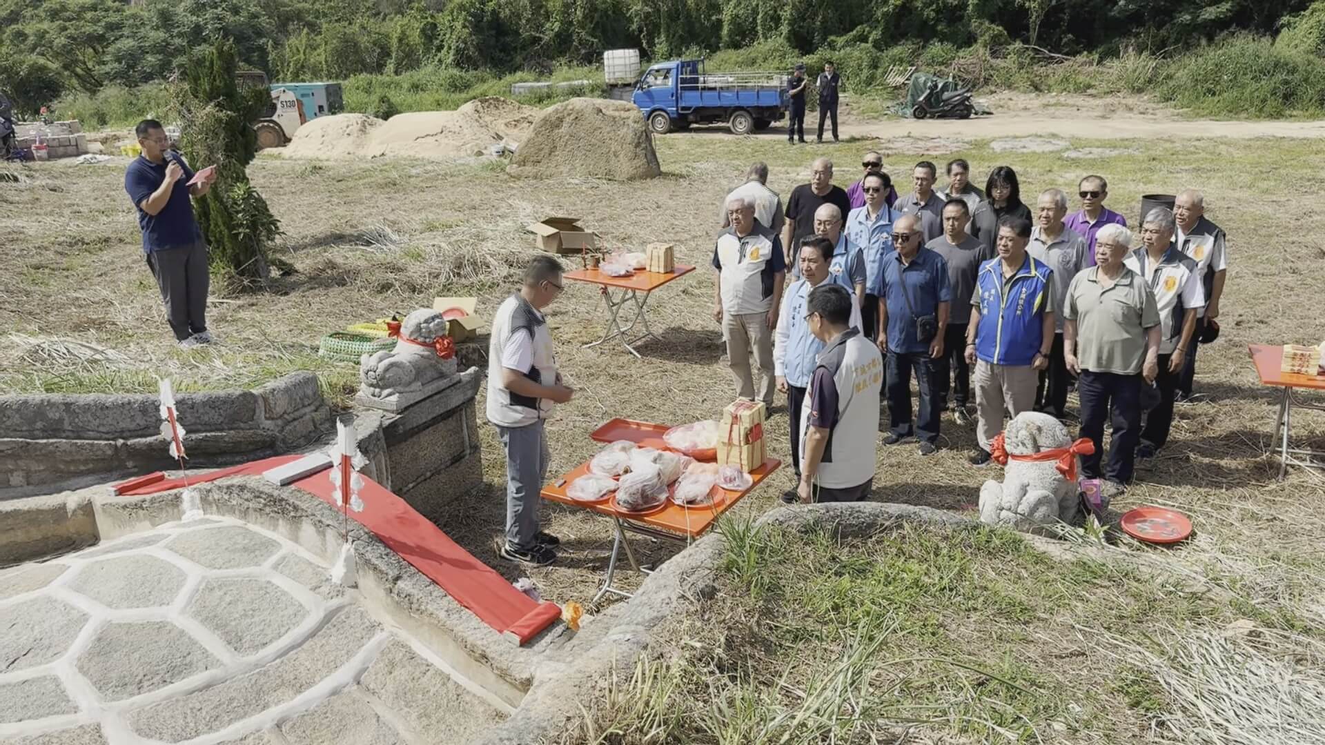 金門遭盜古墓修復完成 陳福海:討論監視器設置 金門遭盜古墓修復完成 陳福海:討論監視器設置