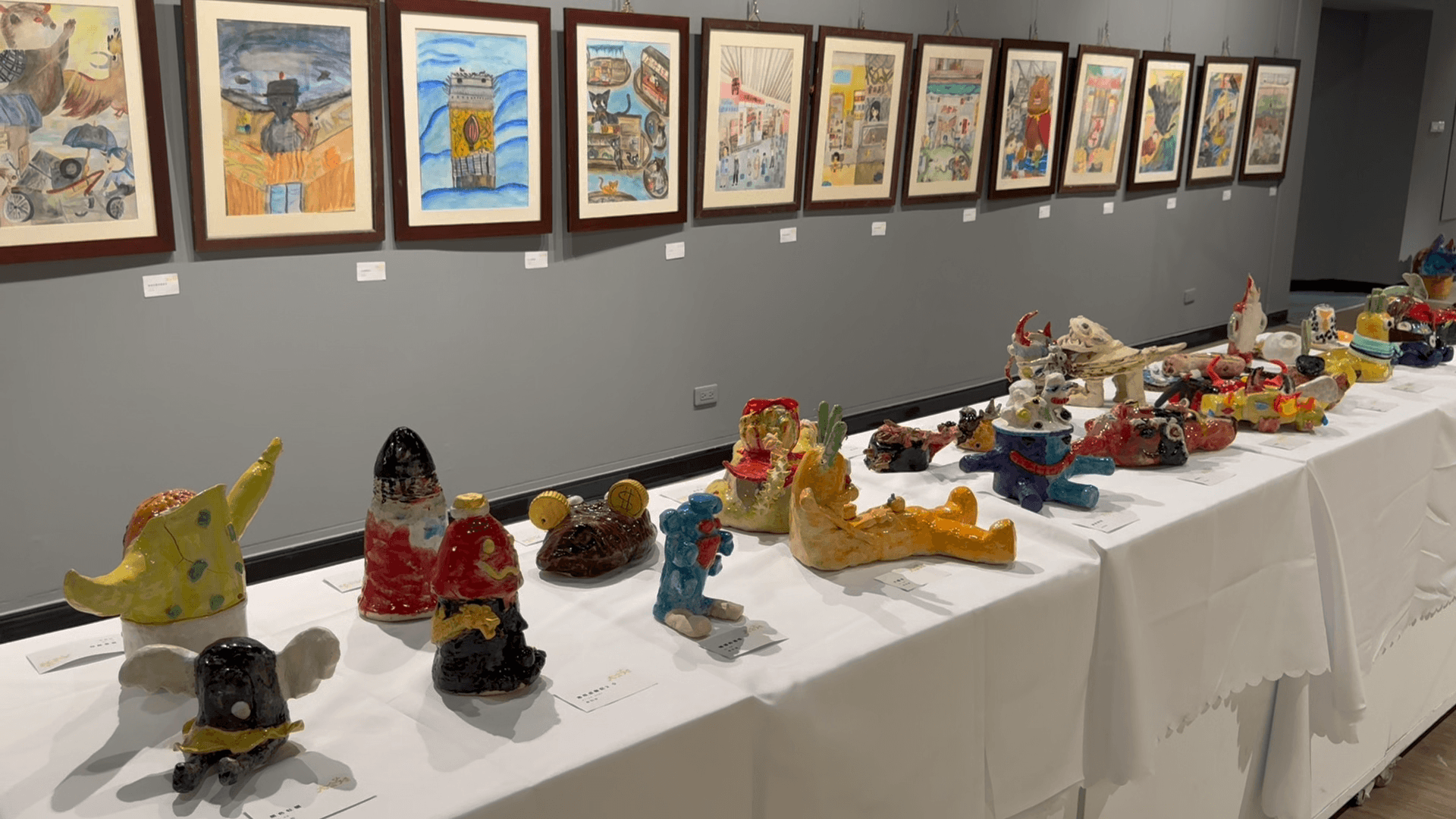 中正國小第三屆美術班畢業美展 描繪家鄉文化 中正國小第三屆美術班畢業美展 描繪家鄉文化