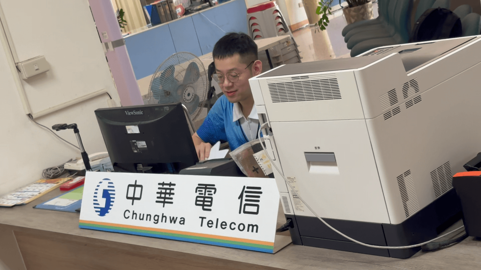 中華電信便民服務站 進駐烈嶼鄉公所