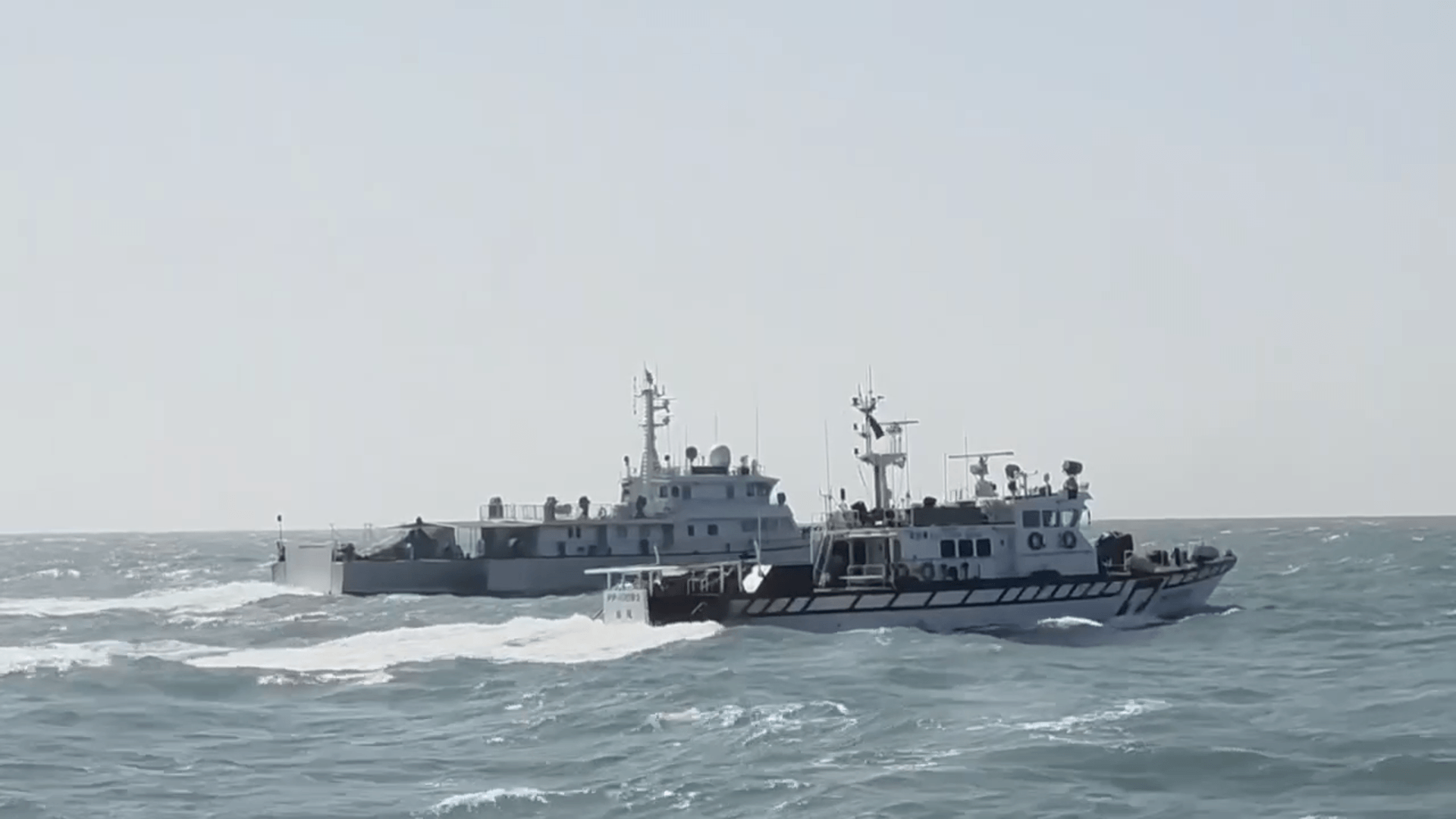 中國海警船越界 海巡併航驅離 中國海警船越界 海巡併航驅離