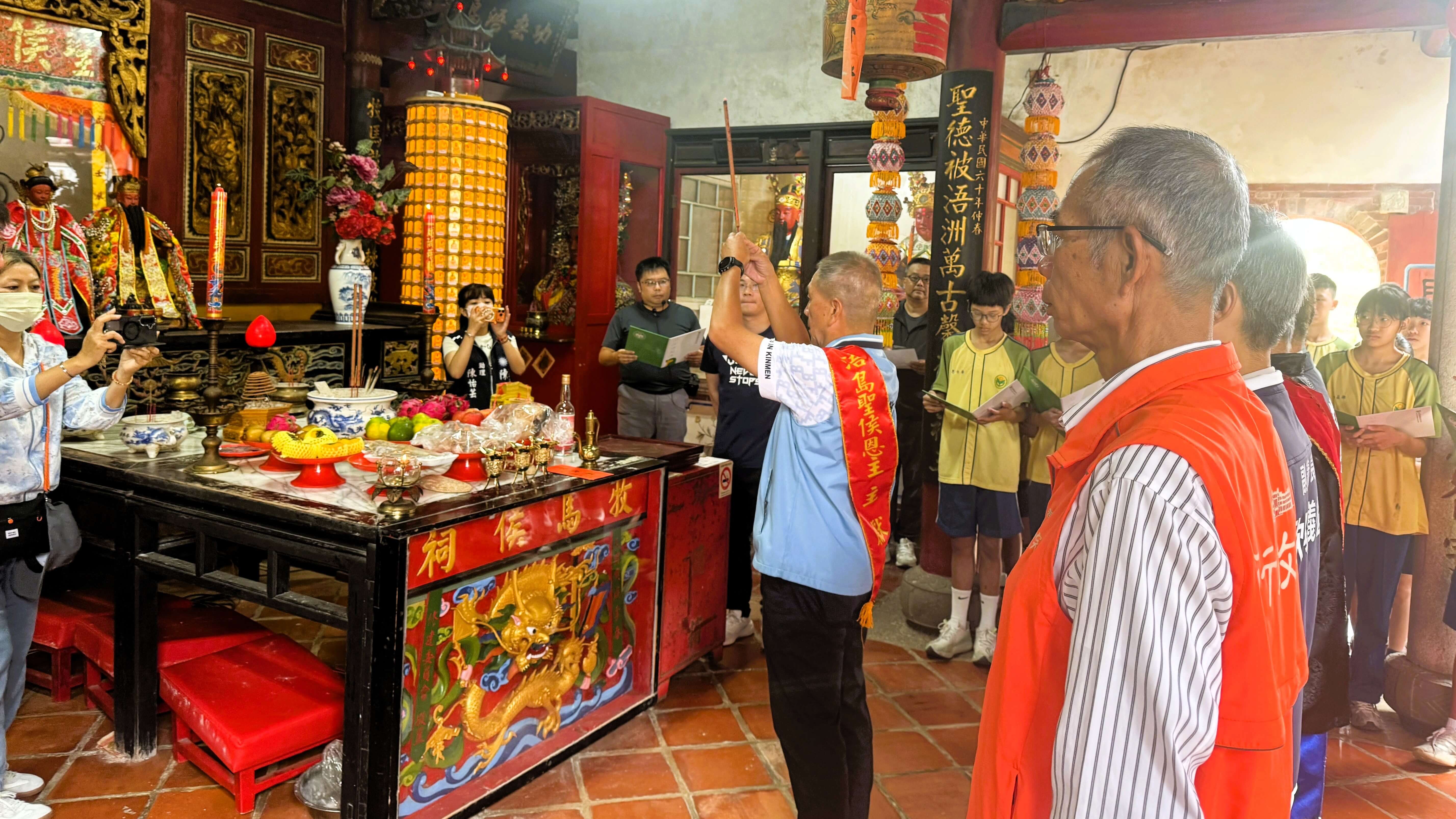 金門縣運會聖火引燃 金寧中小學師生接力傳遞 金門縣運會聖火引燃 金寧中小學師生接力傳遞