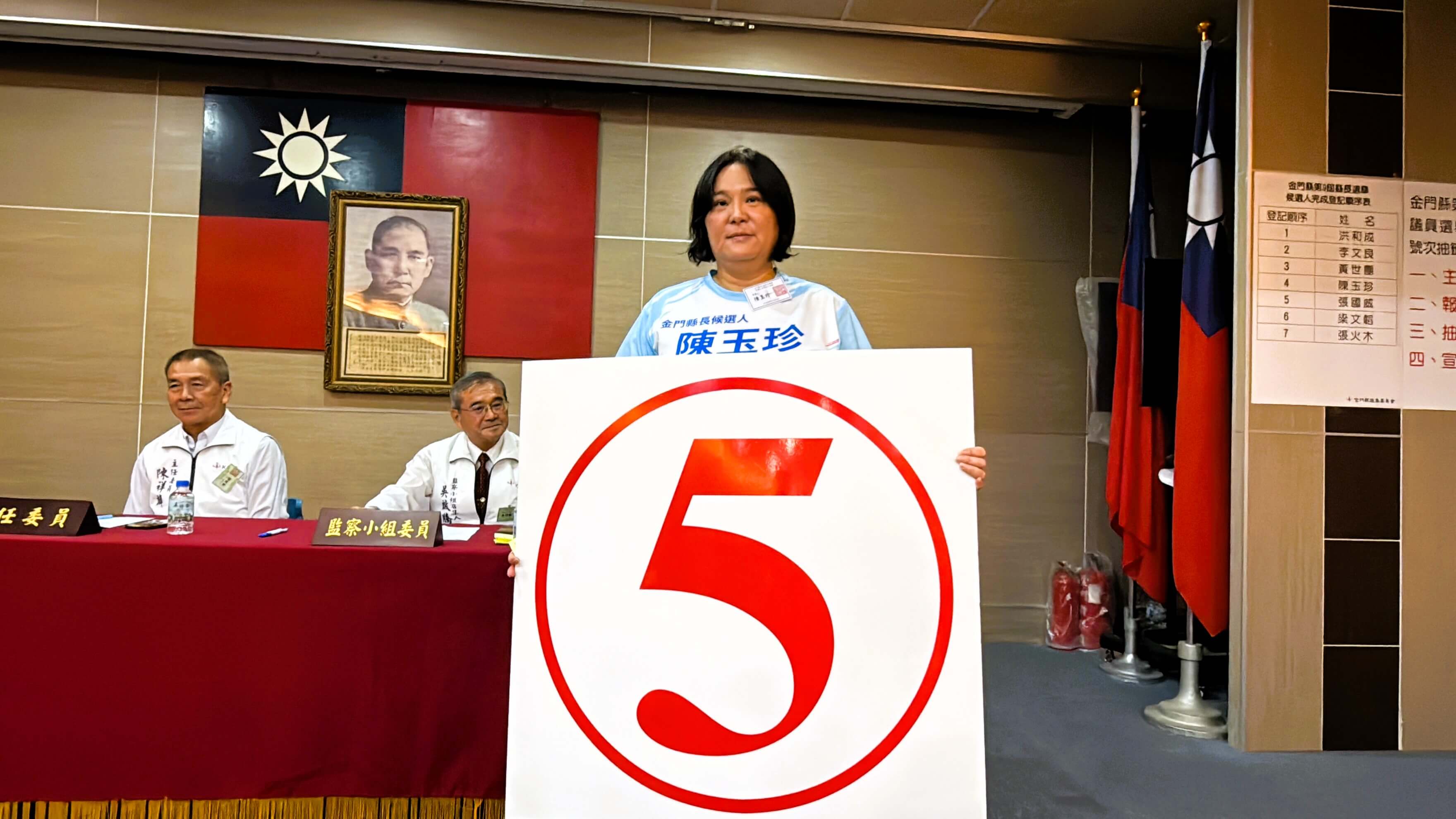 全國唯一!颱風攪局金門照抽 7縣長候選人號次揭曉 全國唯一!颱風攪局金門照抽 7縣長候選人號次揭曉