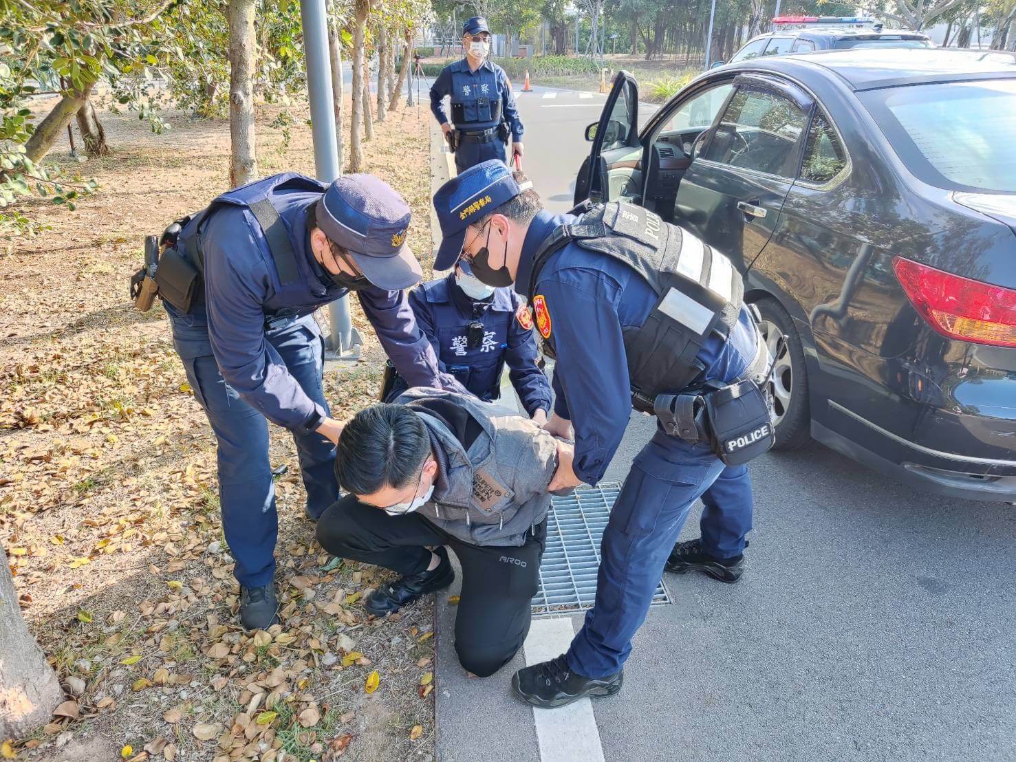 金城警辦理防搶演練  過程逼真順利