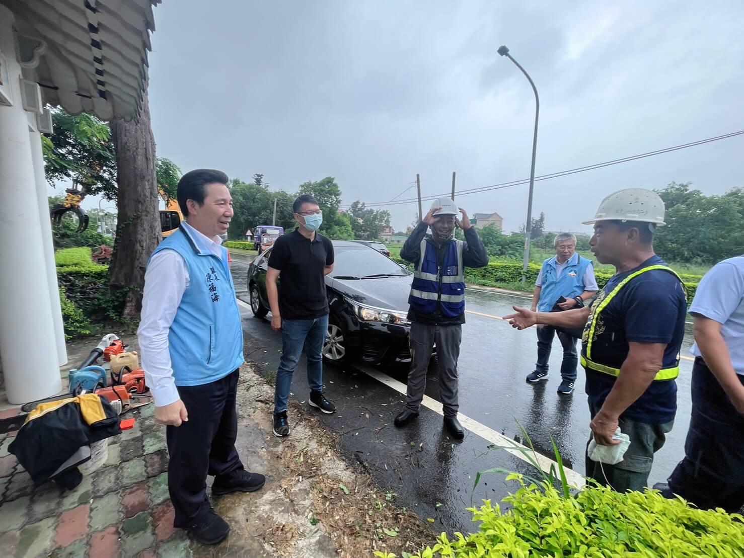 海葵颱風災害應變中心一級開設 陳福海責成各單位全力執行防救災工作