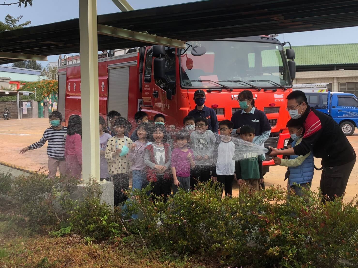 圖3消防瞄子射水體驗