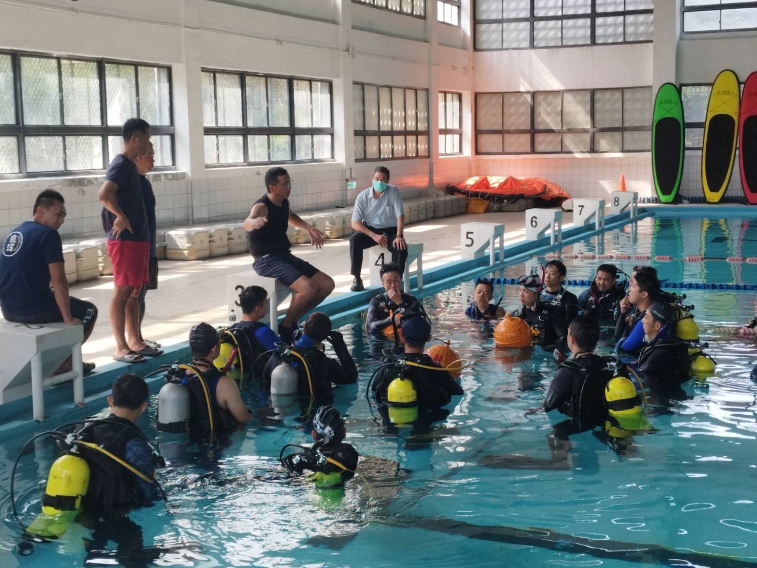 提升溺水事件搶救 金門縣消防局辦理潛水訓練